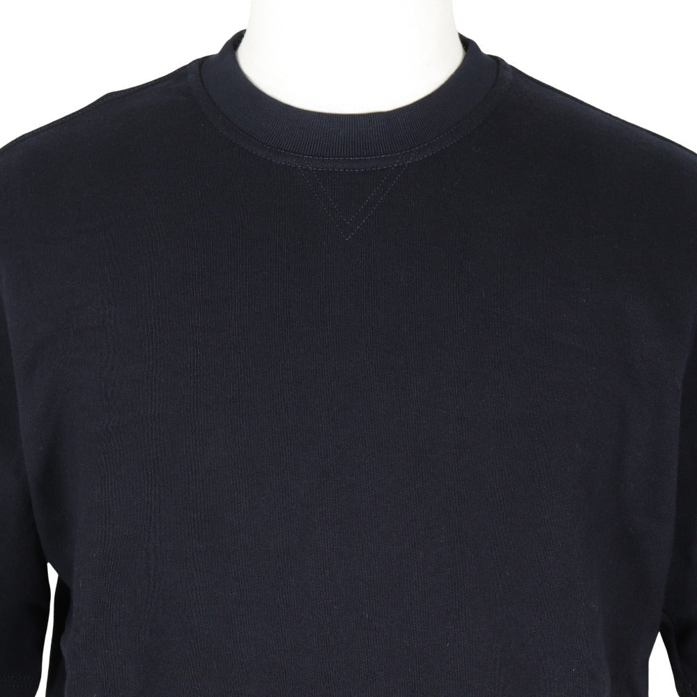 HERMES sweat cotton black Short sleeve mens S  d