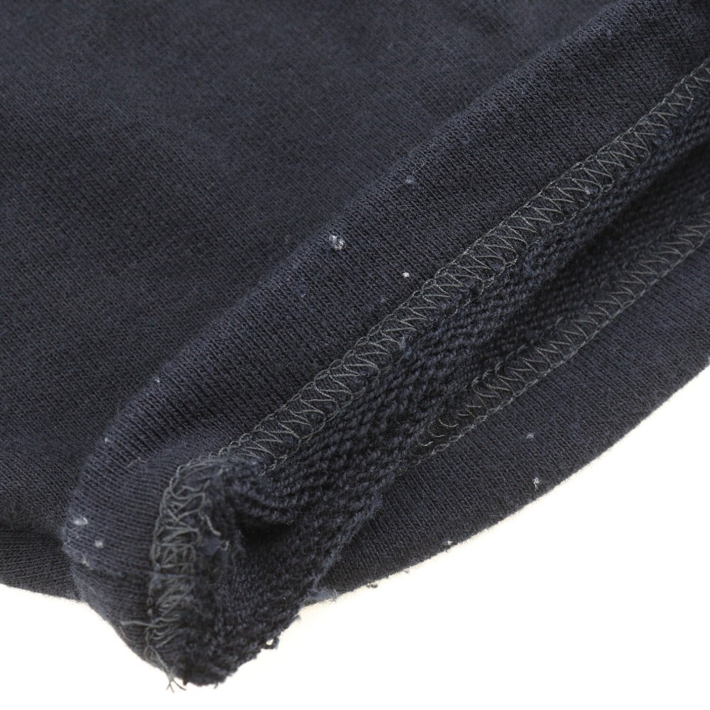 HERMES sweat cotton black Short sleeve mens S  d
