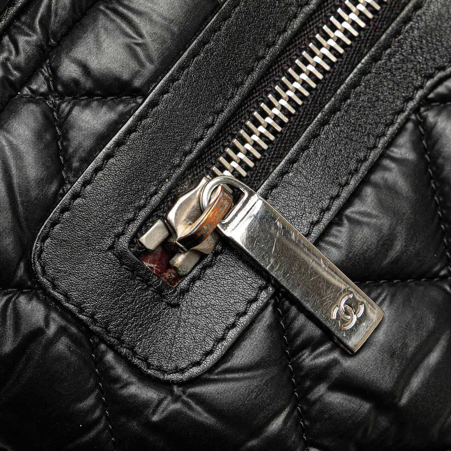 Black Chanel Small Quilted Nylon Coco Cocoon Tote