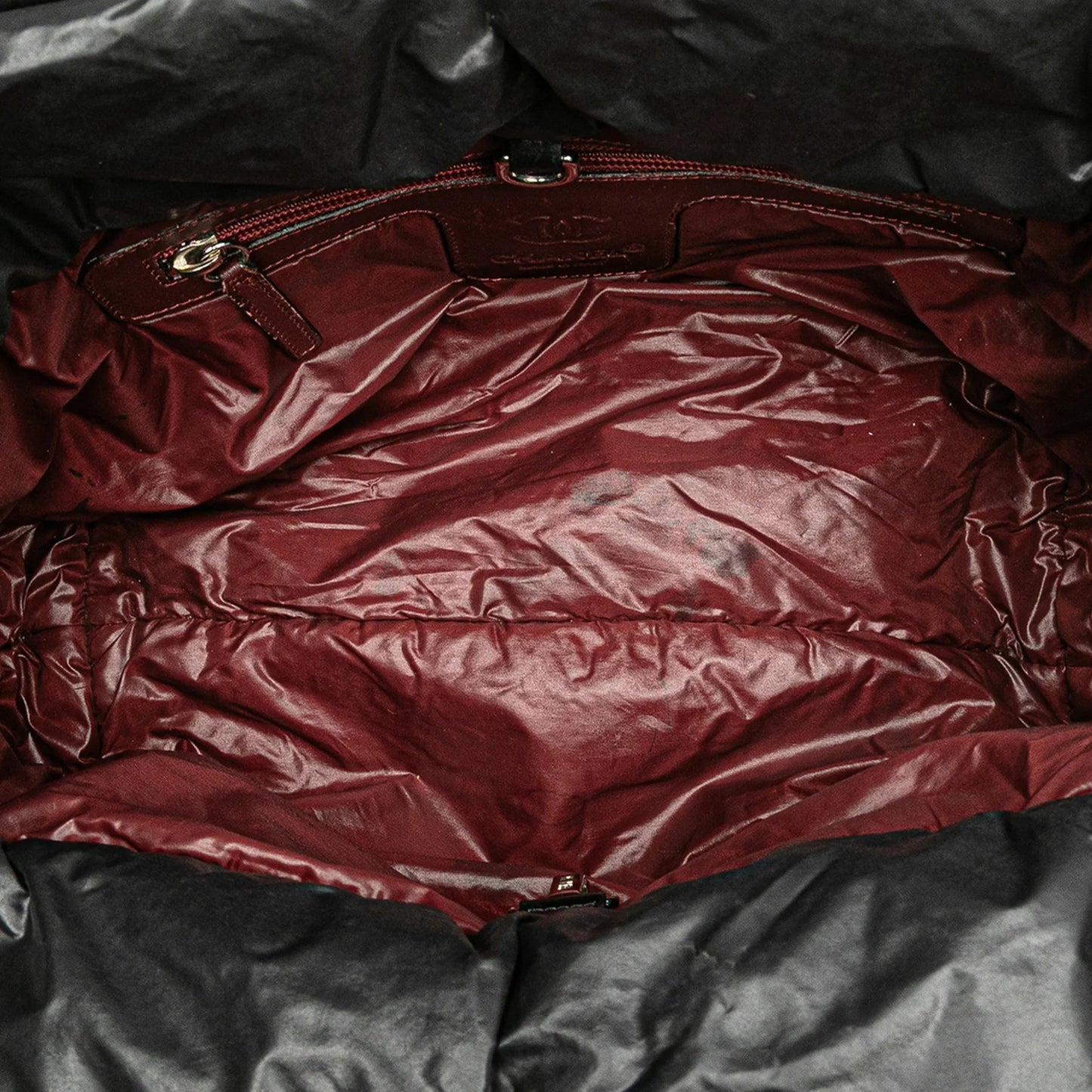Black Chanel Small Quilted Nylon Coco Cocoon Tote