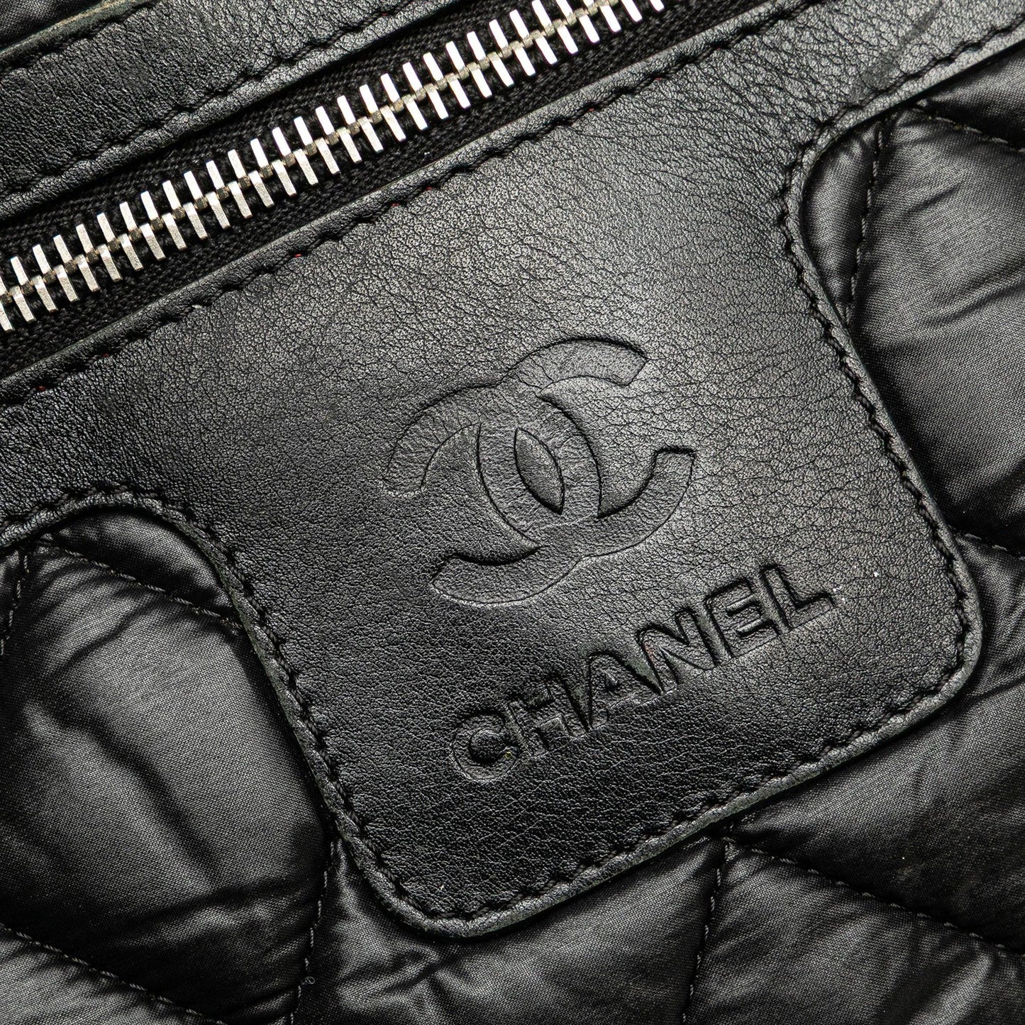 Black Chanel Small Quilted Nylon Coco Cocoon Tote