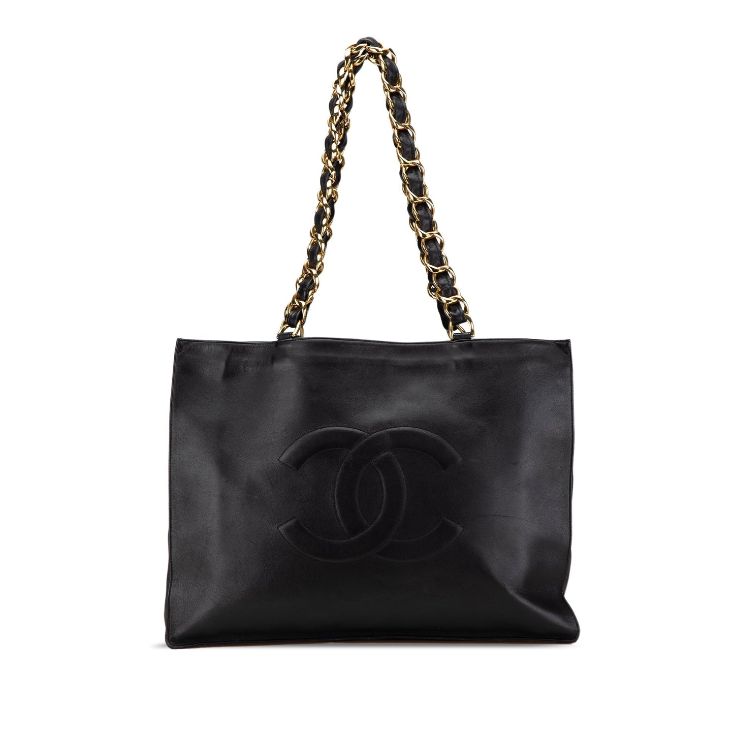 Black Chanel CC Lambskin XL Tote