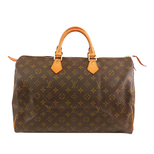 Brown Louis Vuitton Monogram Speedy 40 Boston Bag
