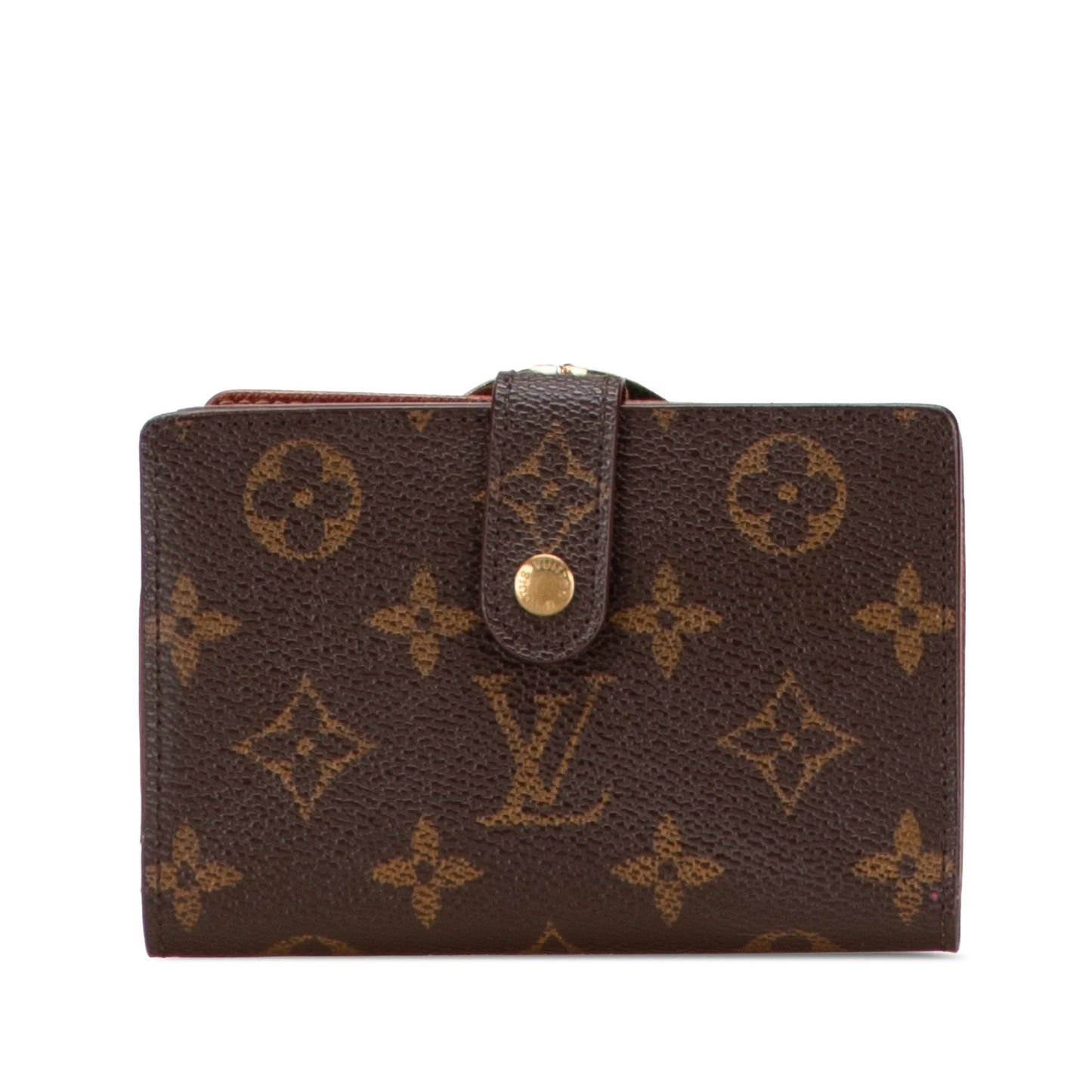Brown Louis Vuitton Monogram Porte Monnaie Billets Viennois Small Wallets