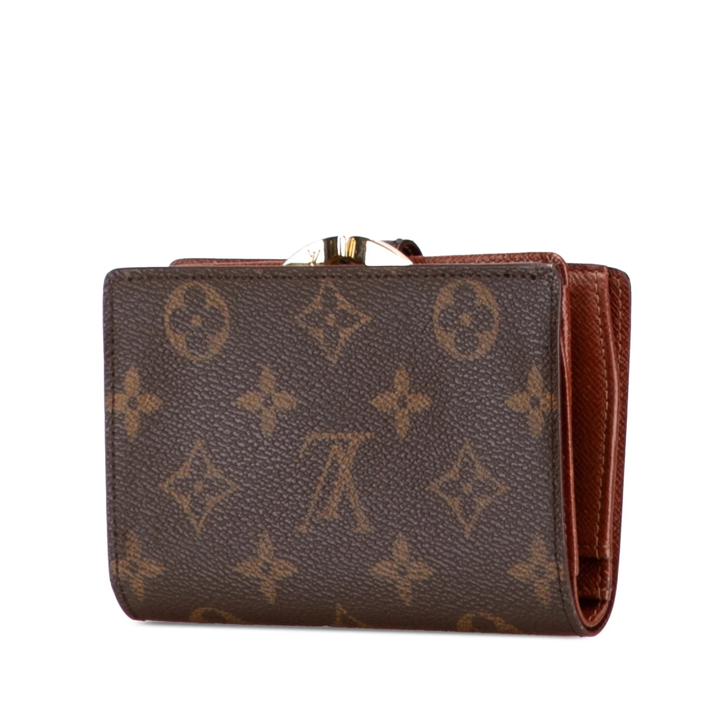 Brown Louis Vuitton Monogram Porte Monnaie Billets Viennois Small Wallets