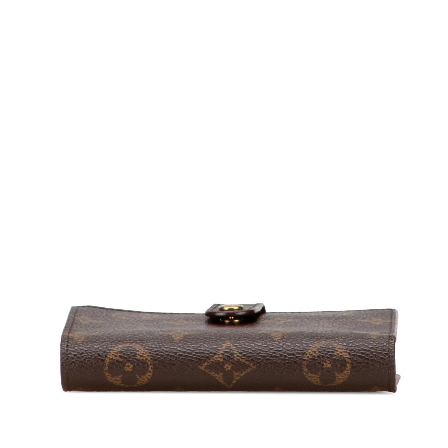 Brown Louis Vuitton Monogram Porte Monnaie Billets Viennois Small Wallets