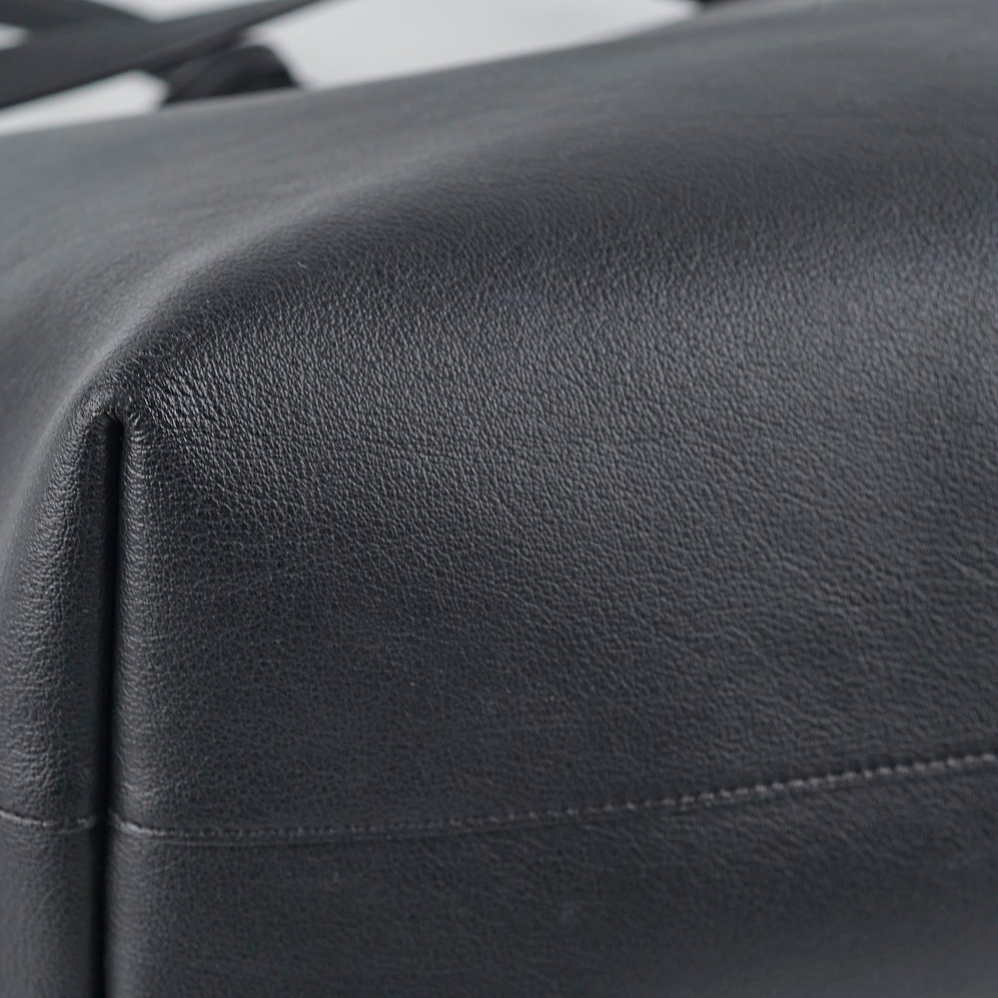 Saint Laurent East West Black Leather Shopping Shoulder Tote
