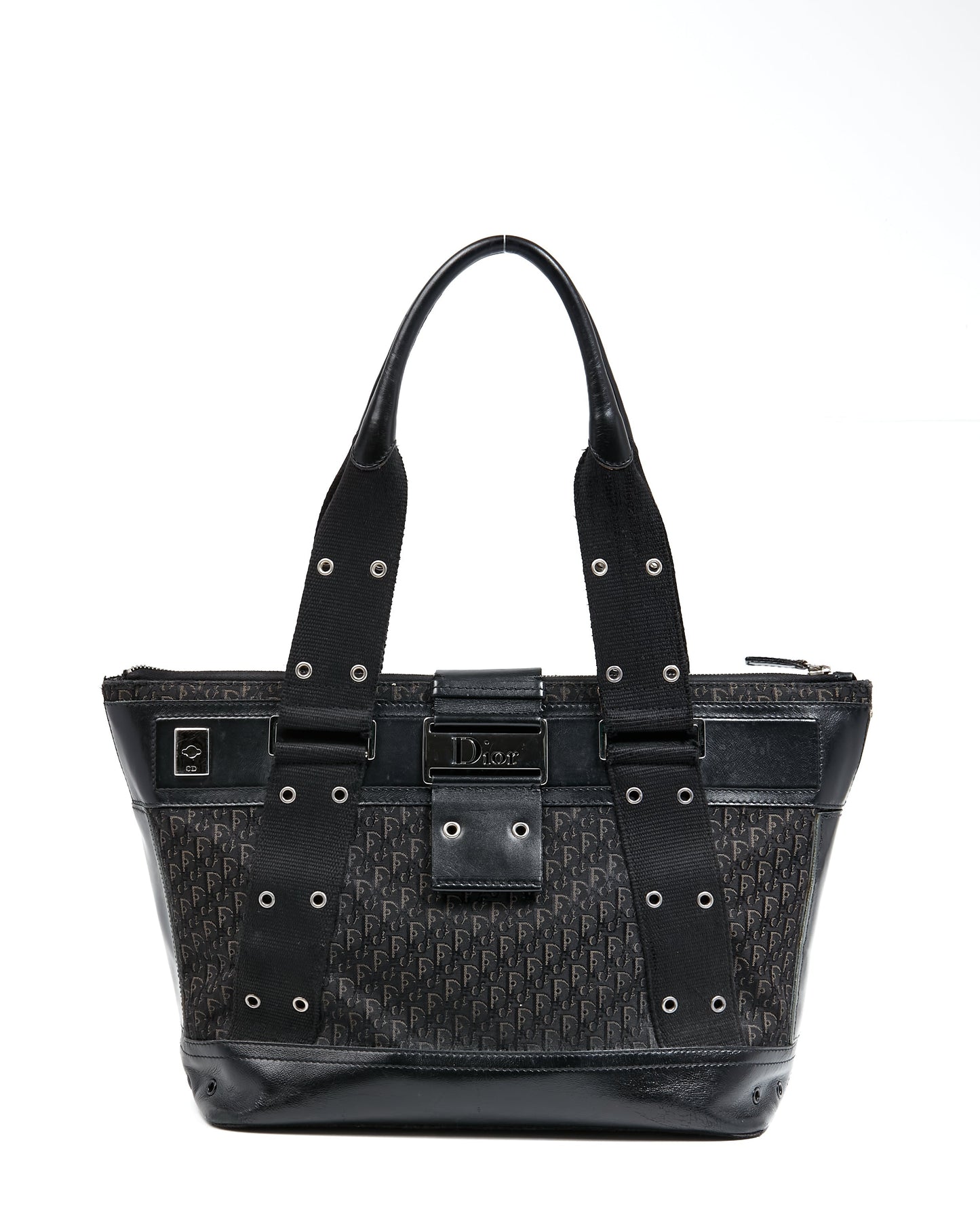 Dior   Black Trotter Street Chic Top Handle Tote Bag