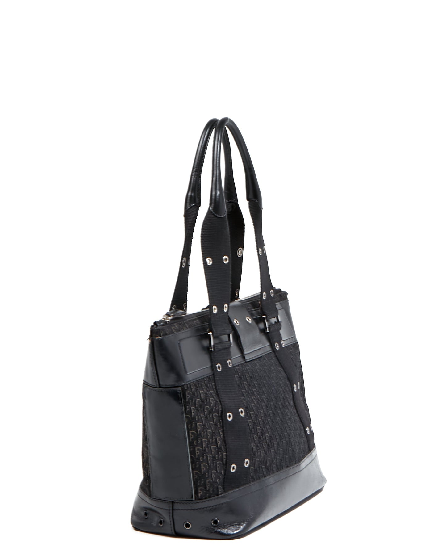 Dior   Black Trotter Street Chic Top Handle Tote Bag