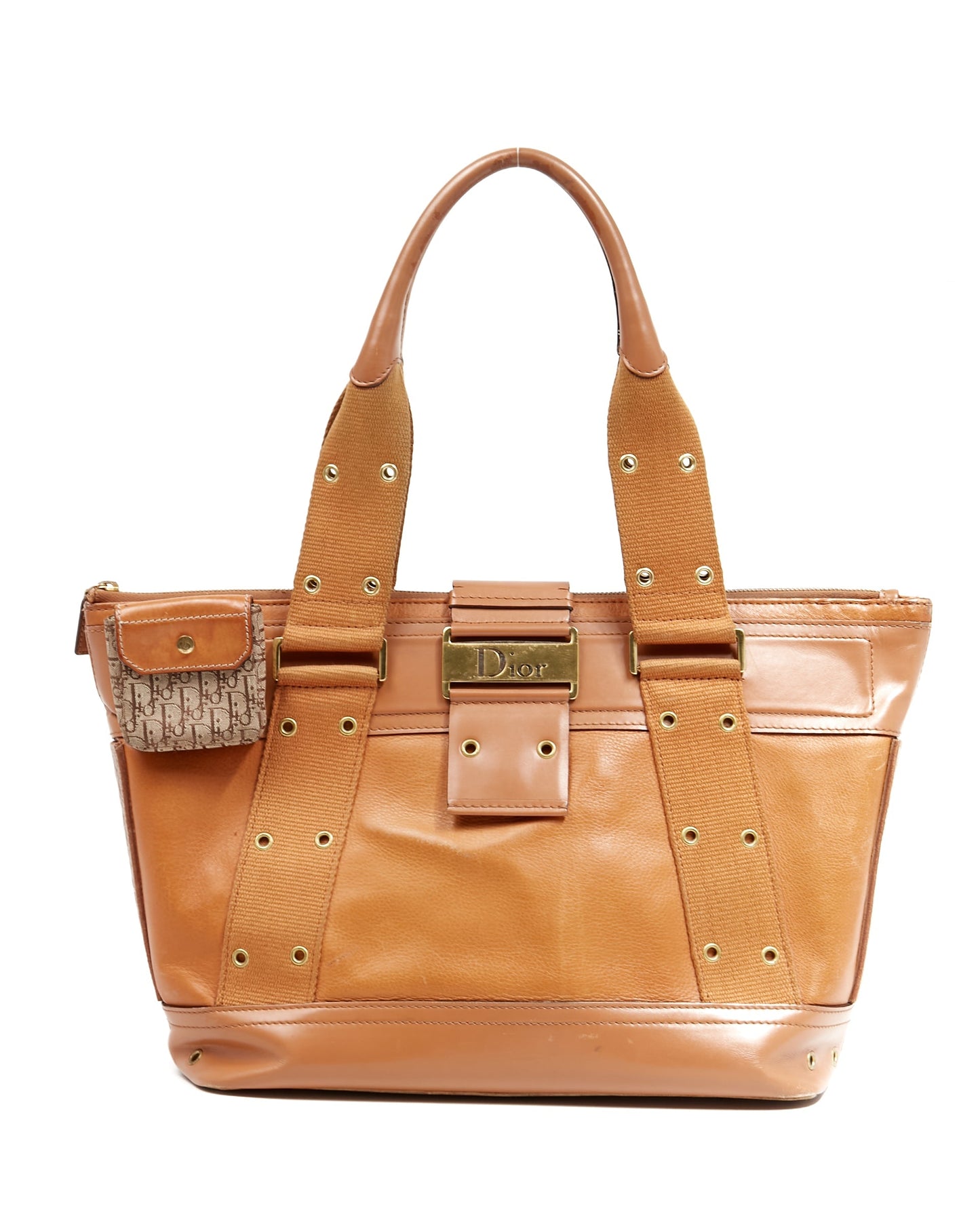 Dior   Tan Leather Street Chic Top Handle Tote Bag
