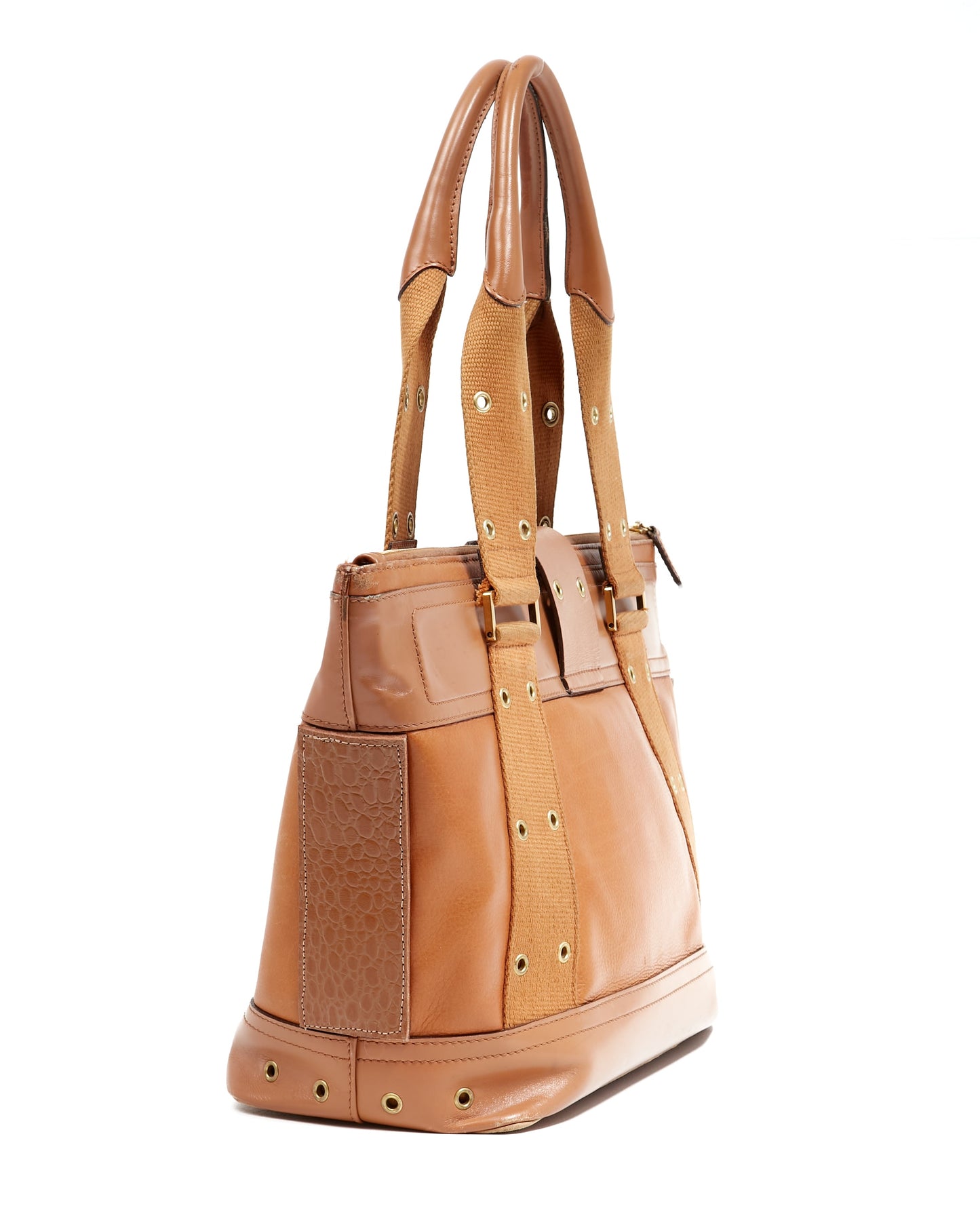 Dior   Tan Leather Street Chic Top Handle Tote Bag