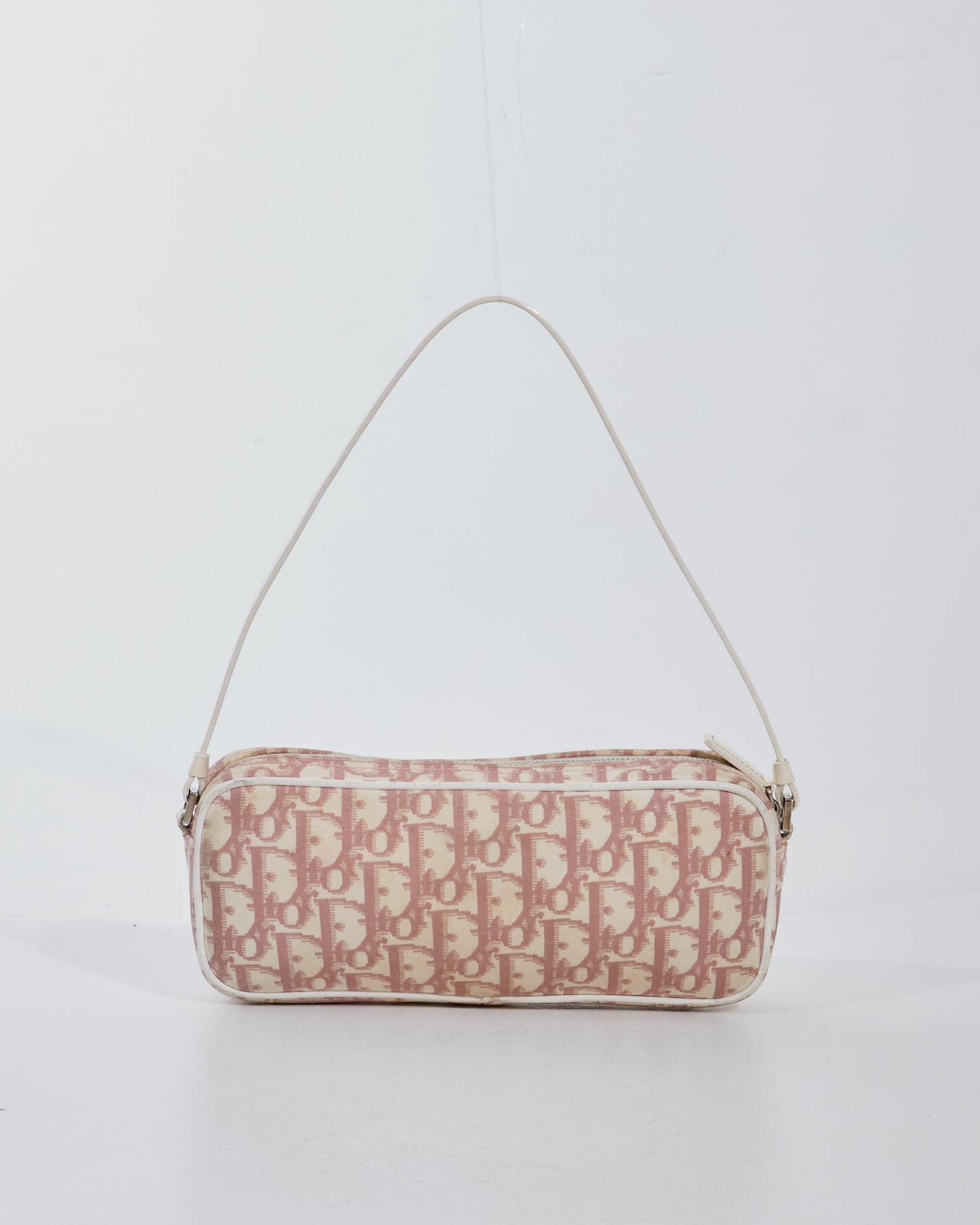 Dior Pink Monogram Girly Canvas Small Shoulder Bag