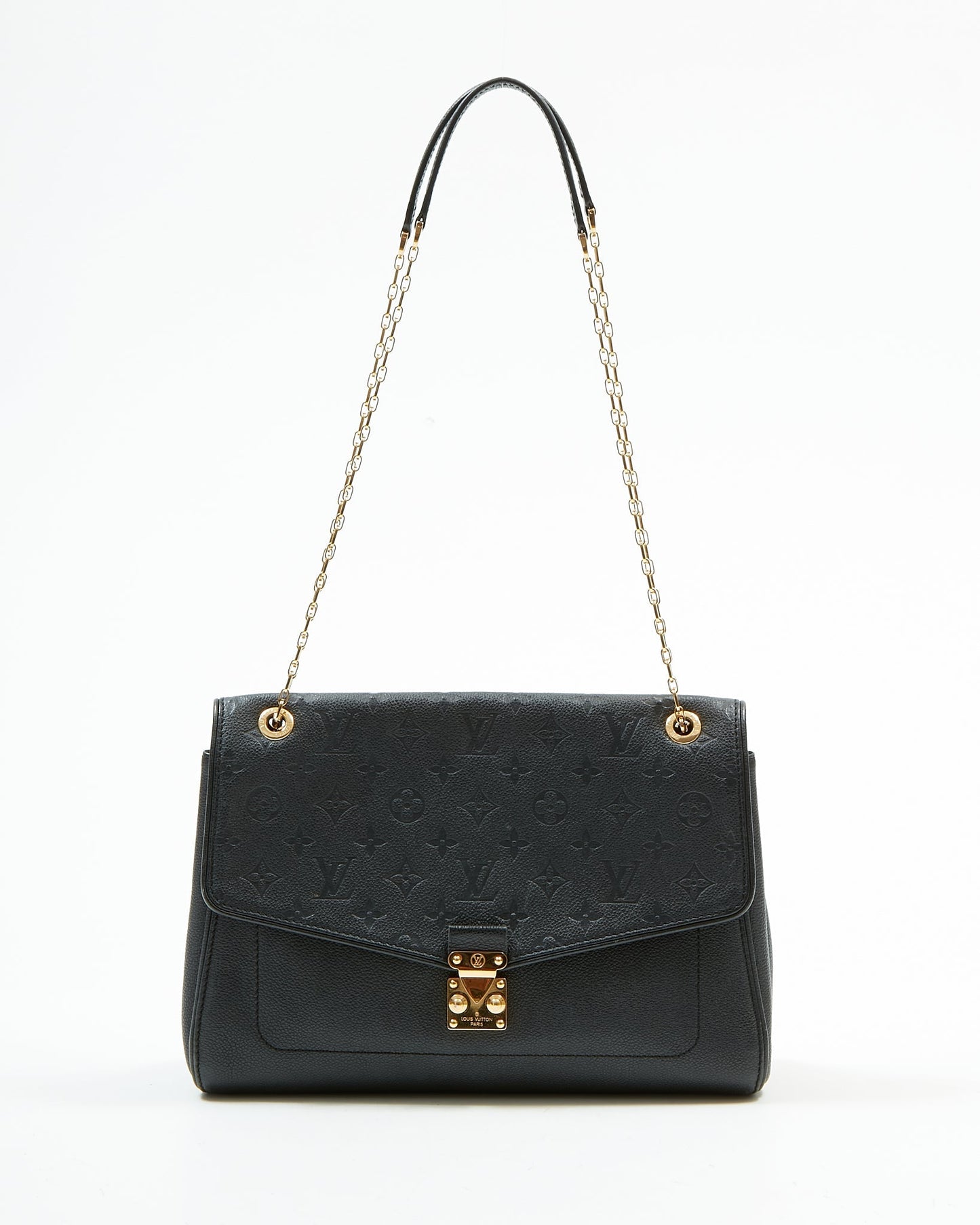 Louis Vuitton Black Empreinte Saint Germain MM Shoulder Bag