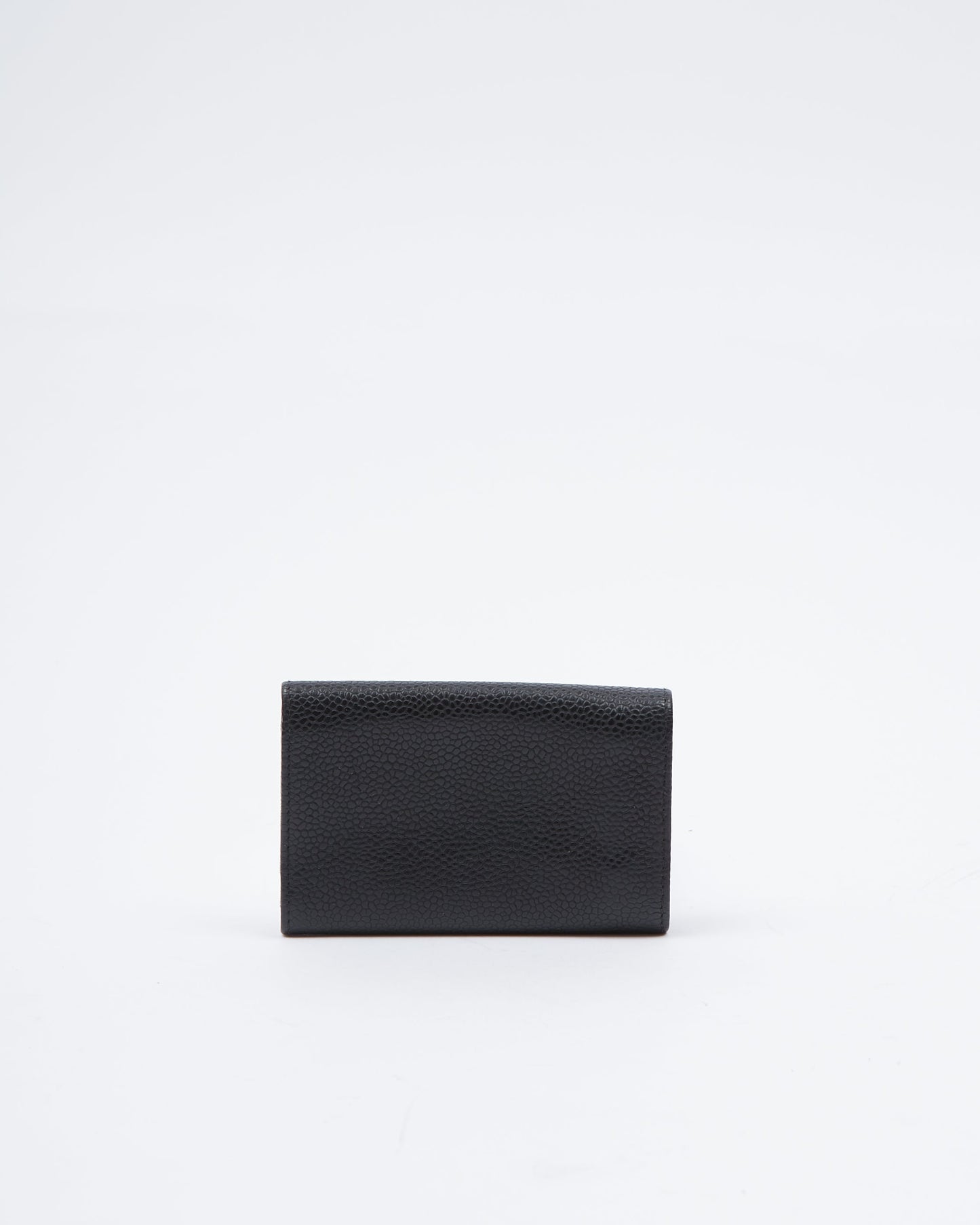 Chanel Black Caviar Timeless CC Interlocking Logo Key Holder