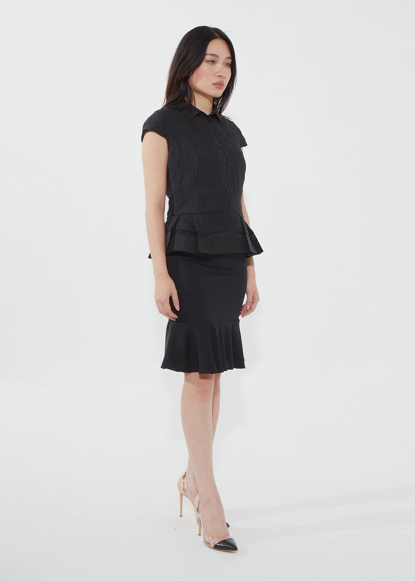 Dior   Black Peplum Top - 6