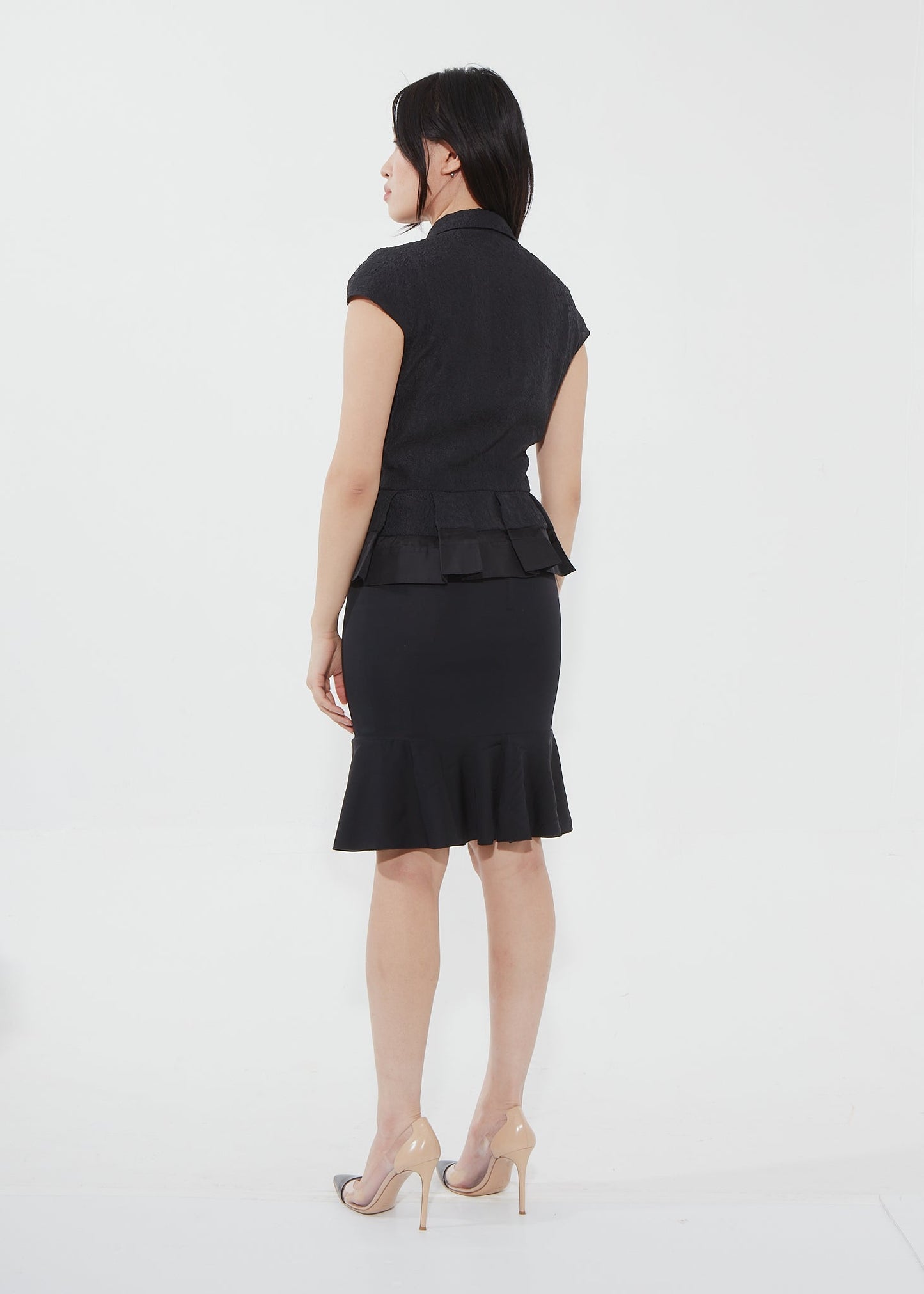 Dior   Black Peplum Top - 6