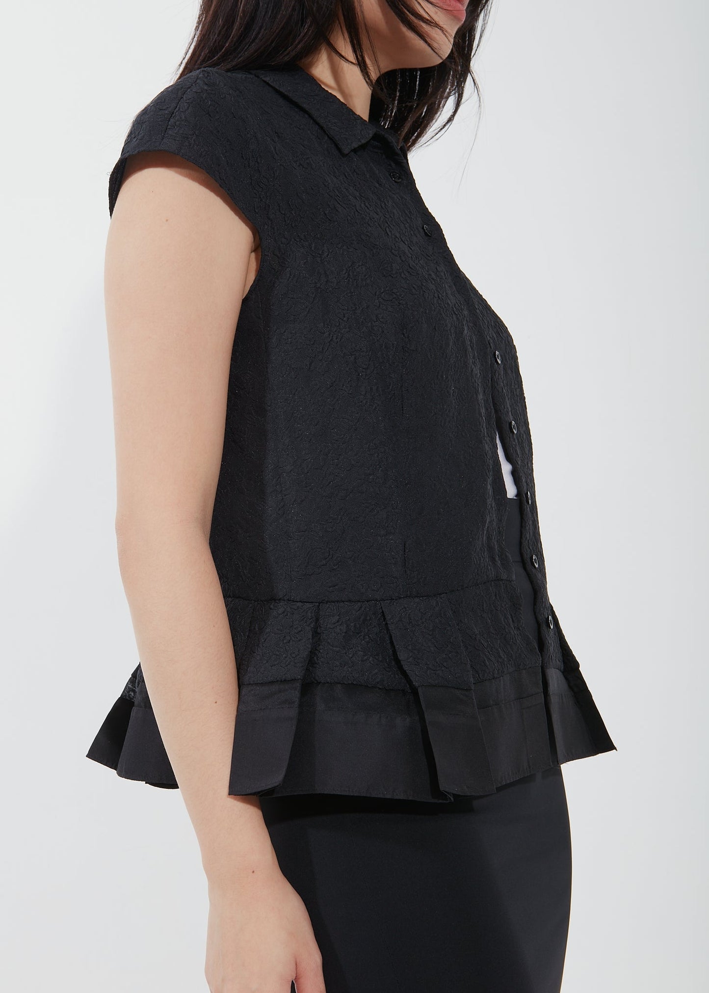 Dior   Black Peplum Top - 6