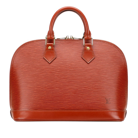 Brown Louis Vuitton Epi Alma PM Handbag