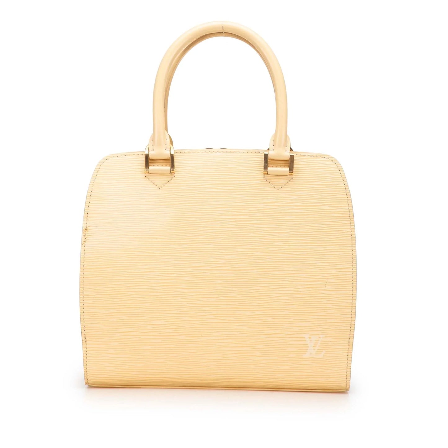 Yellow Louis Vuitton Epi Pont Neuf PM Handbag