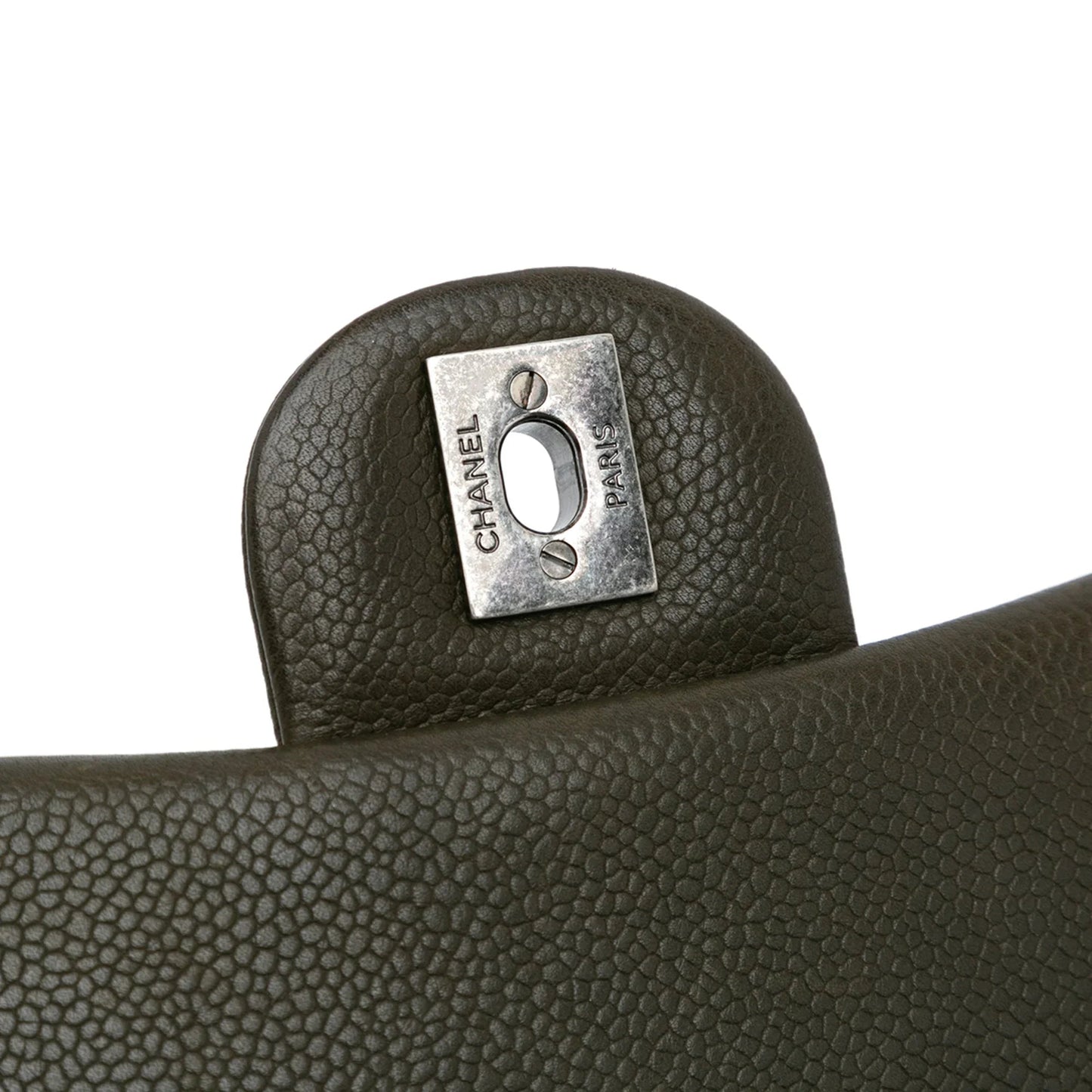Brown Chanel CC Quilted Caviar Crossbody