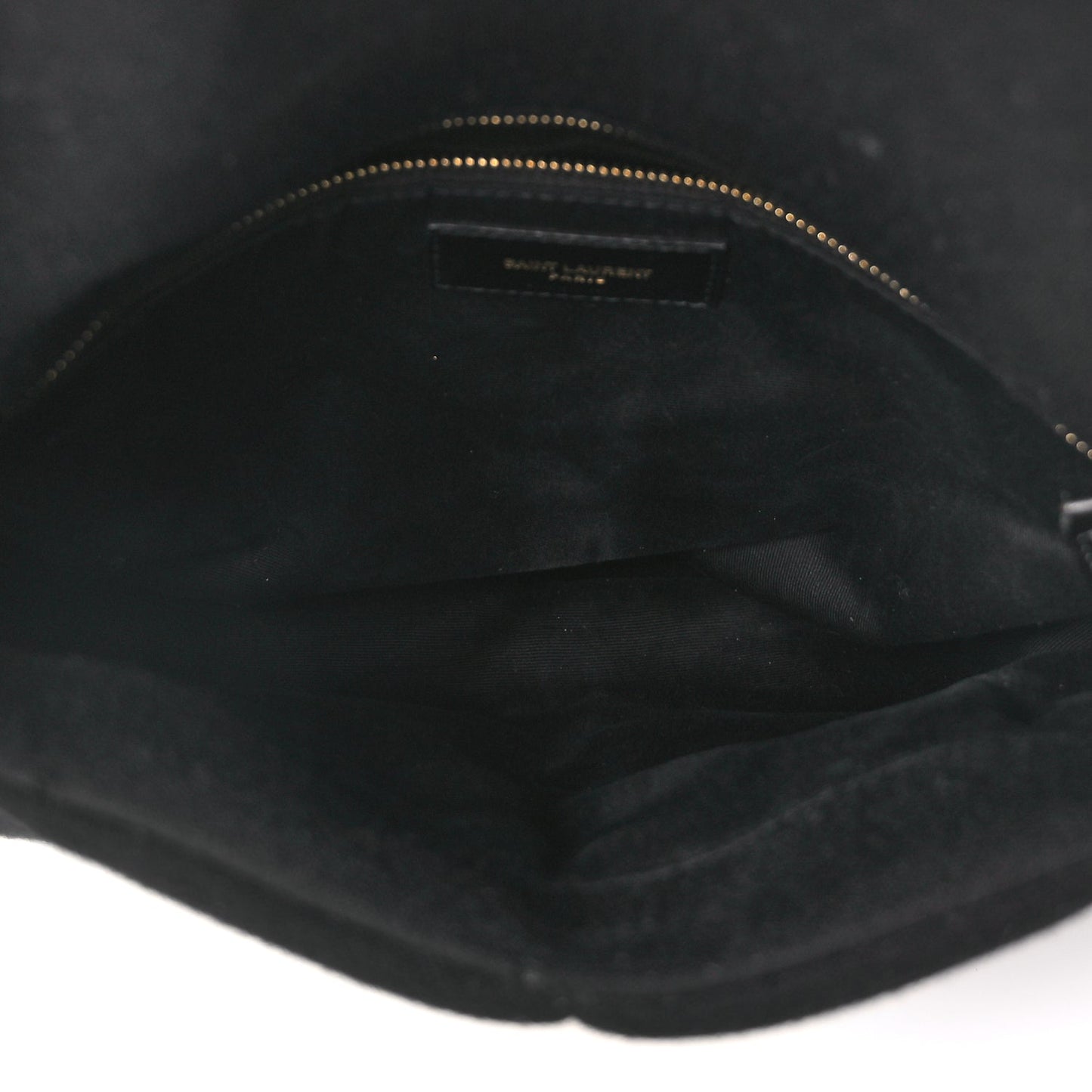 Saint Laurent Wool Jersey Quilted Medium Loulou Puffer Monogram Chain Satchel Black