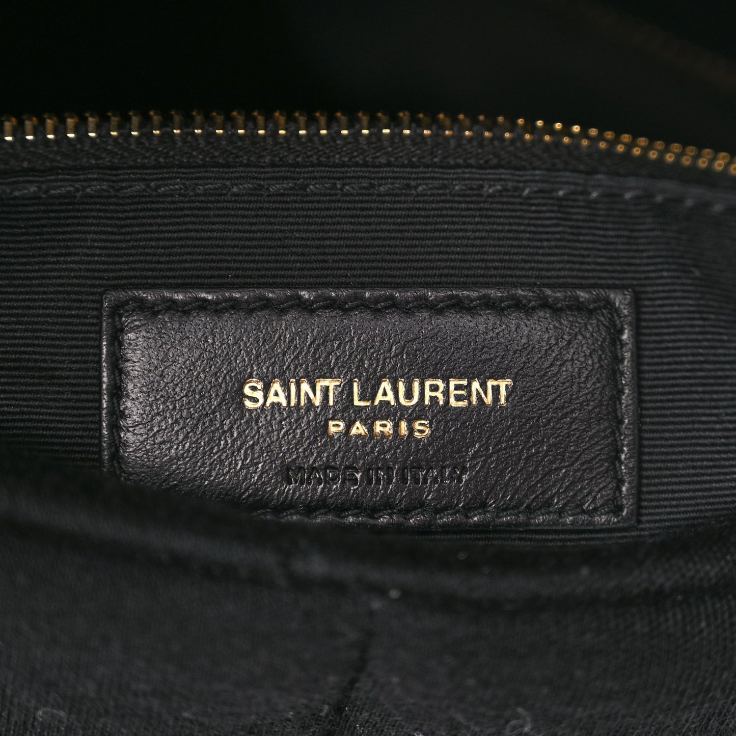 Saint Laurent Wool Jersey Quilted Medium Loulou Puffer Monogram Chain Satchel Black