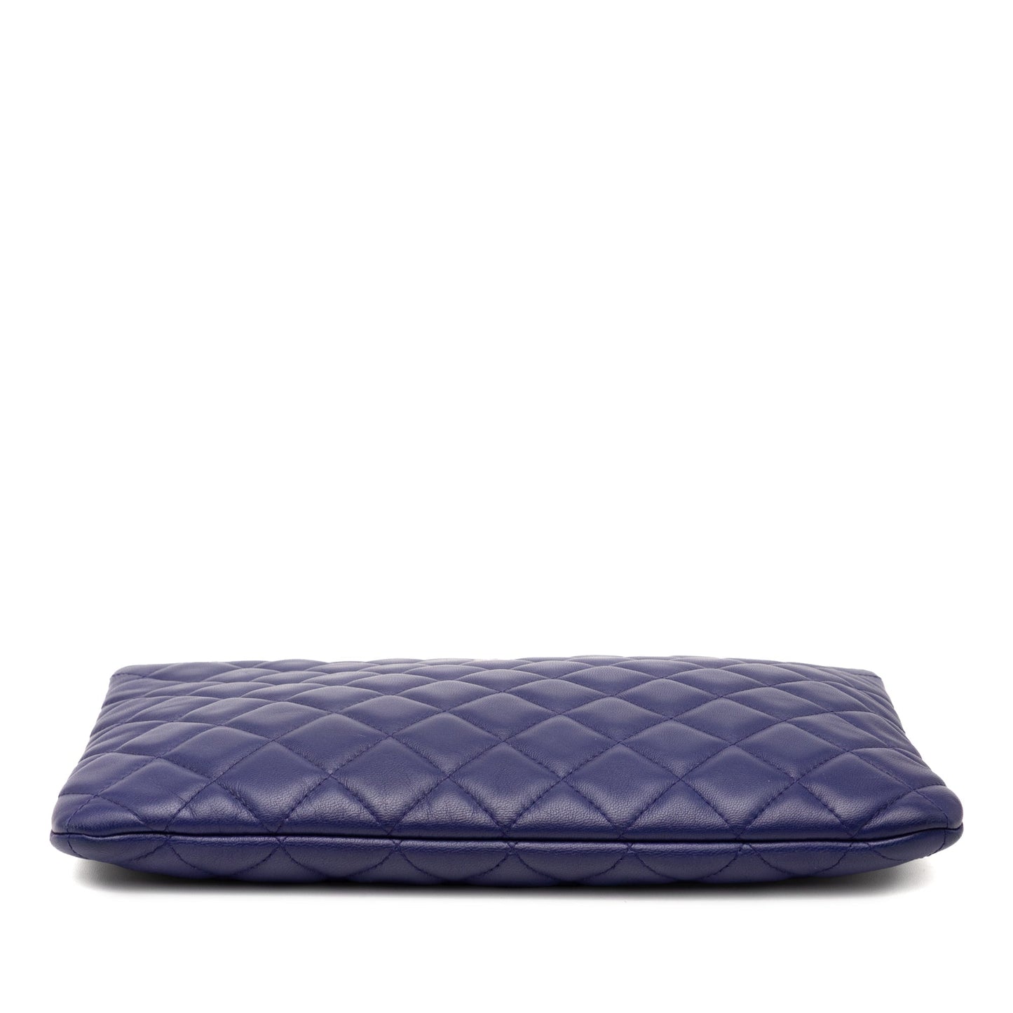Violet Purple Chanel Medium CC Quilted Lambskin O Case Clutch