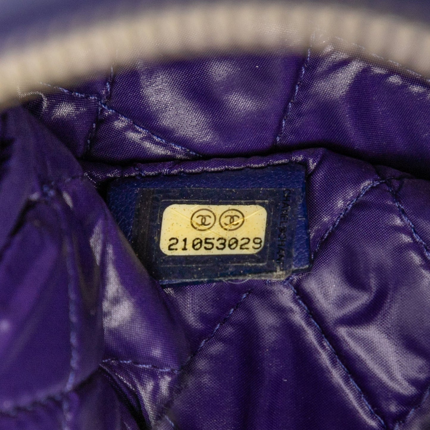 Violet Purple Chanel Medium CC Quilted Lambskin O Case Clutch