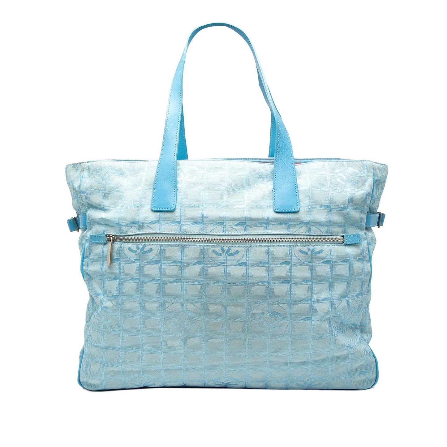 Blue Chanel New Travel Line Nylon Tote