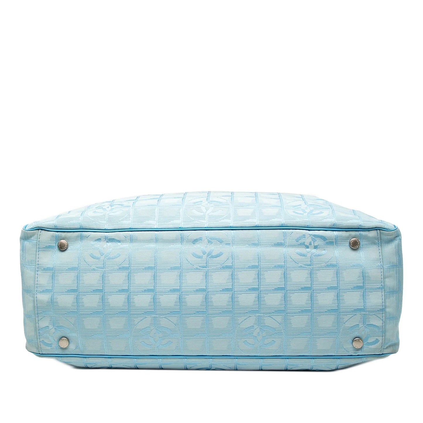 Blue Chanel New Travel Line Nylon Tote