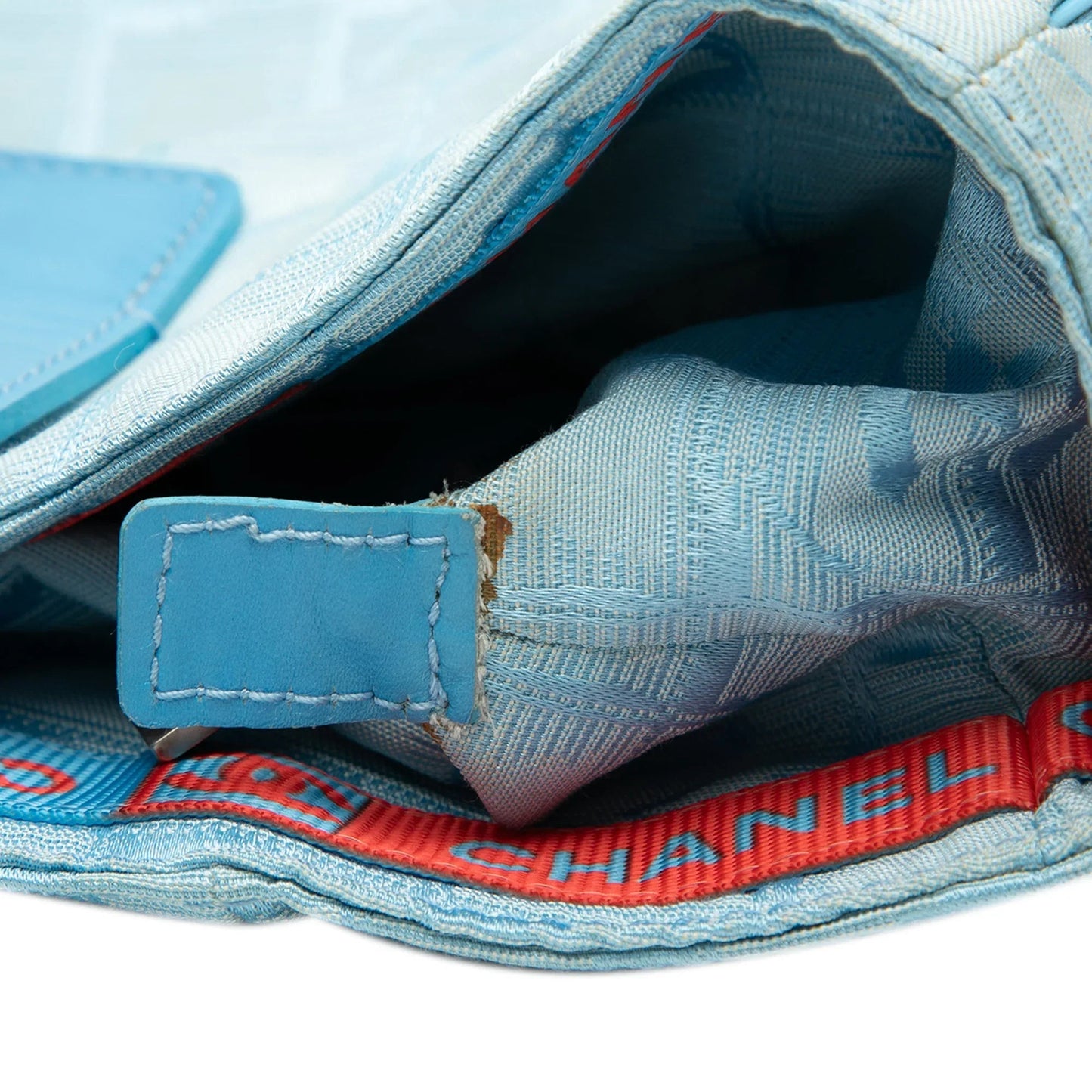 Blue Chanel New Travel Line Nylon Tote