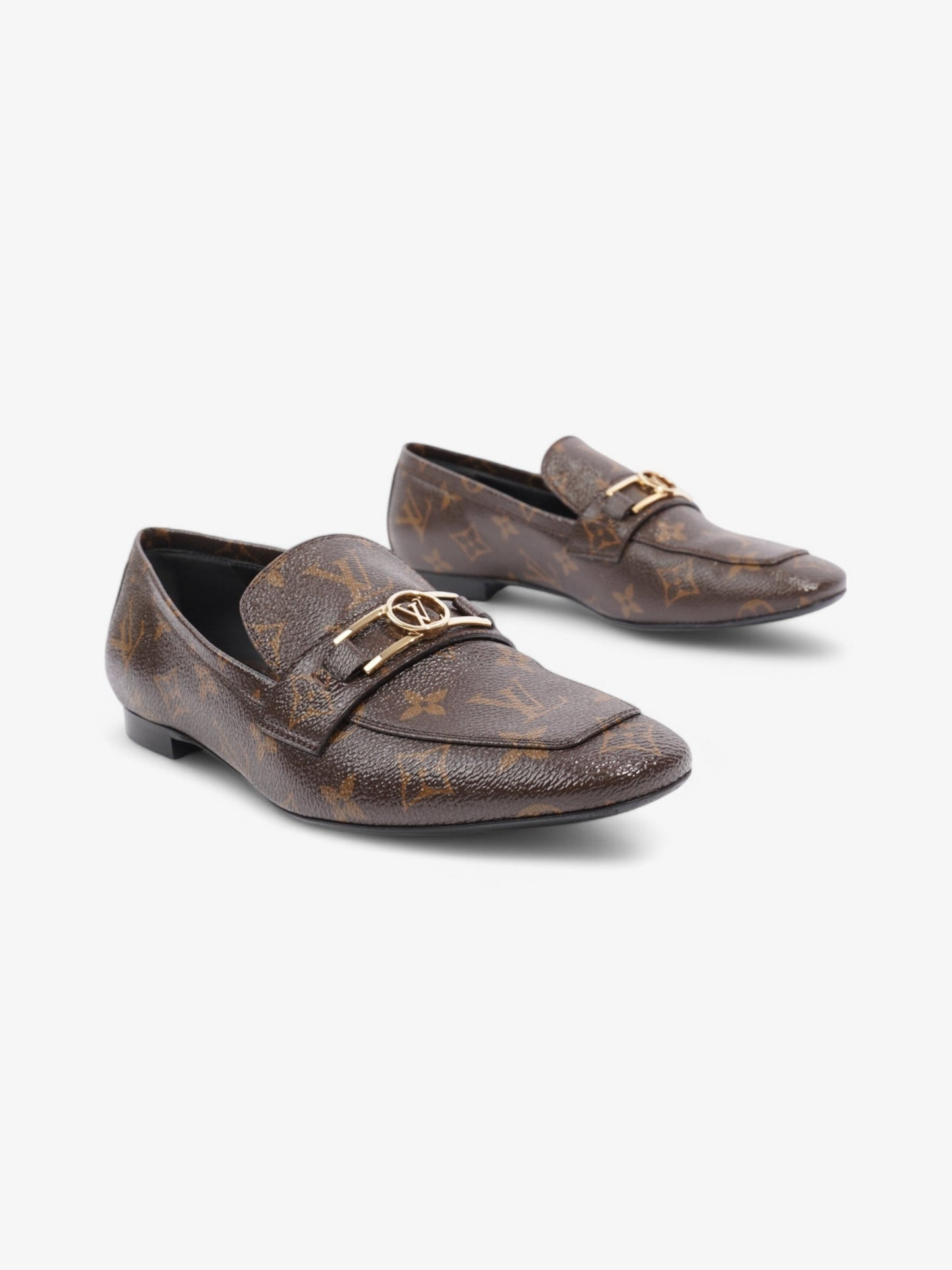 Louis Vuitton Upper Case Flat Loafer Monogram Coated Canvas EU 38 UK 5
