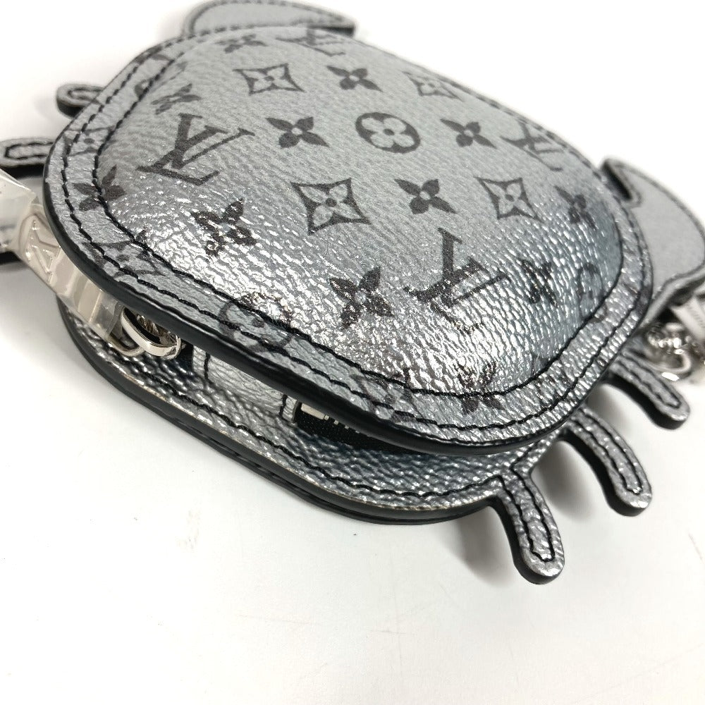 LOUIS VUITTON key ring M02529 leather Silver Monogram LV Club Crab
