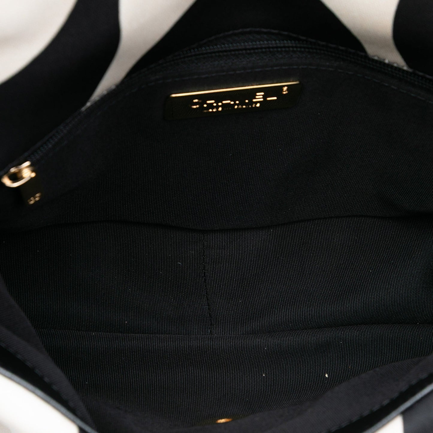 White & Black Chanel Medium Printed Silk 19 Flap Satchel