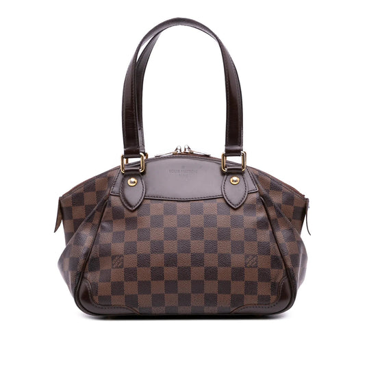 Brown Louis Vuitton Damier Ebene Verona PM Handbag