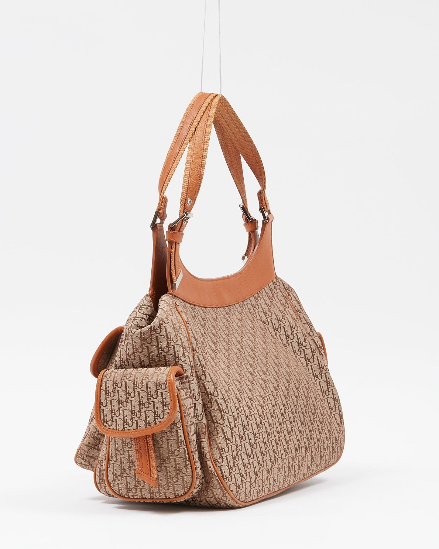 Dior   Beige Diorissimo Oblique Monogram Shoulder Bag