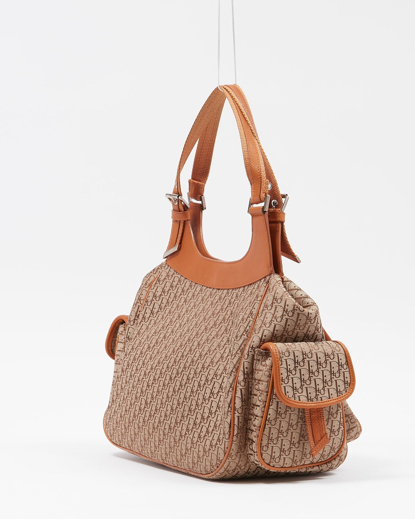 Dior   Beige Diorissimo Oblique Monogram Shoulder Bag