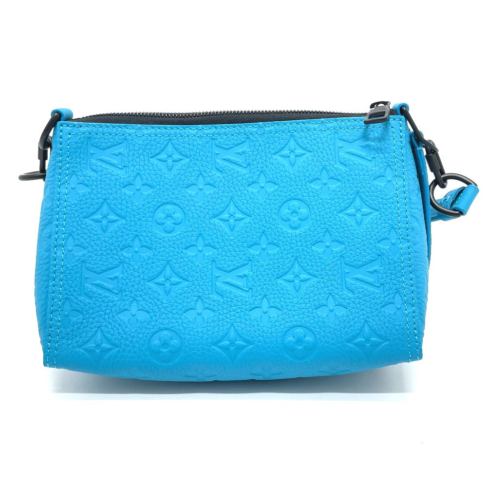 LOUIS VUITTON Shoulder Bag M55925 Monogram Ann Platt Leather blue Monogram Ann Platt Triangle Messenger