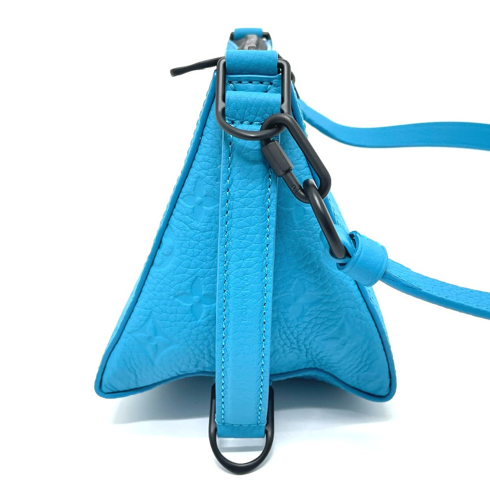 LOUIS VUITTON Shoulder Bag M55925 Monogram Ann Platt Leather blue Monogram Ann Platt Triangle Messenger