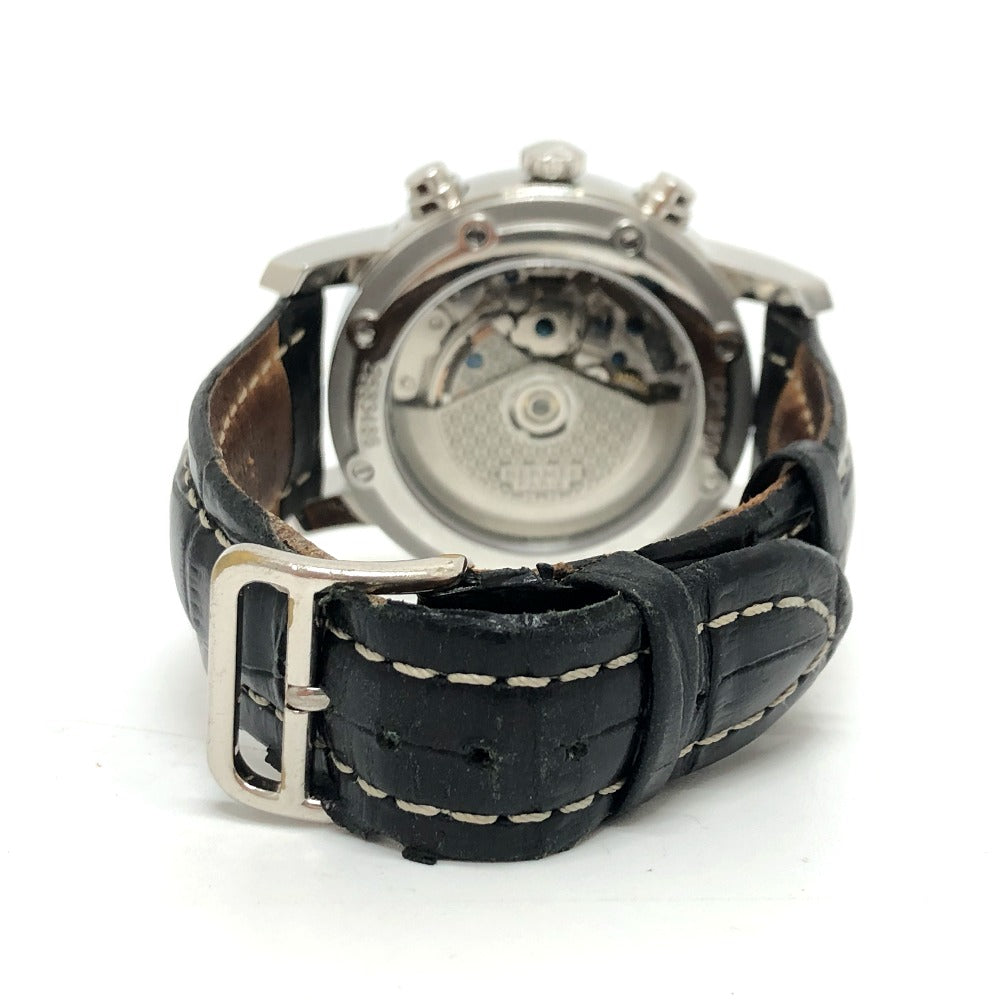 HERMES Watches Mechanical Automatic CP1.910 Stainless Steel Silver Clipper Chrono white dial mens  d