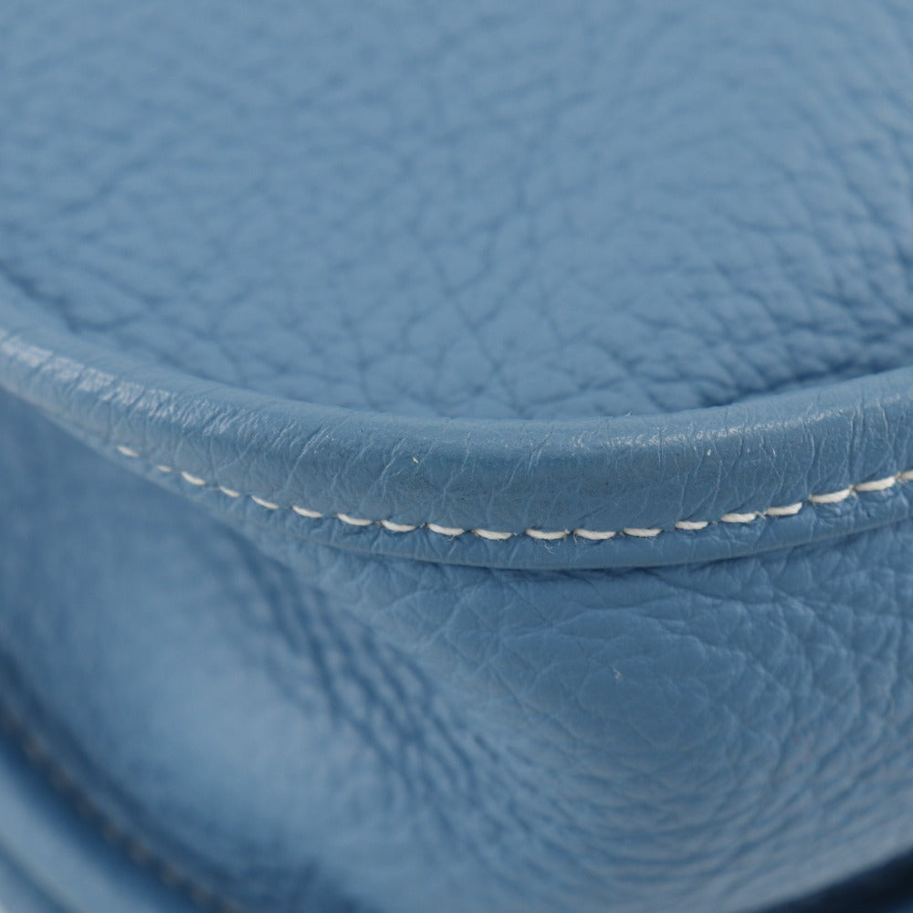HERMES Shoulder Bag Taurillon Clemence light blue Evelyn 3PM Women  d