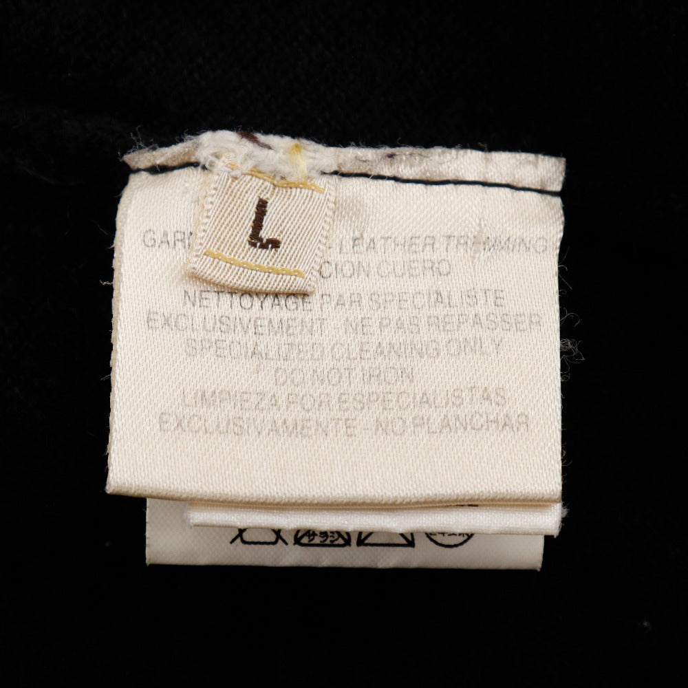 HERMES cardigan Cashmere, Cotton black Zip up Women ‚k  d