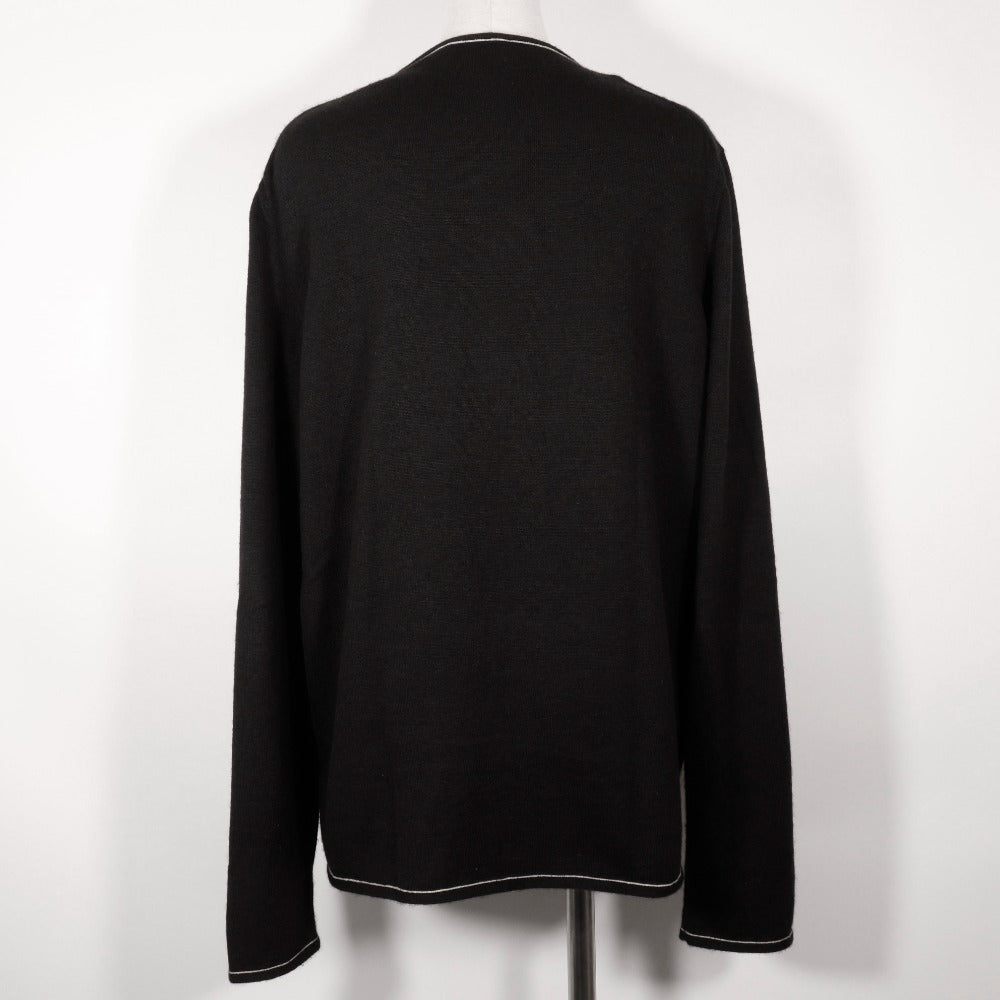 HERMES cardigan Cashmere, Cotton black Zip up Women ‚k  d