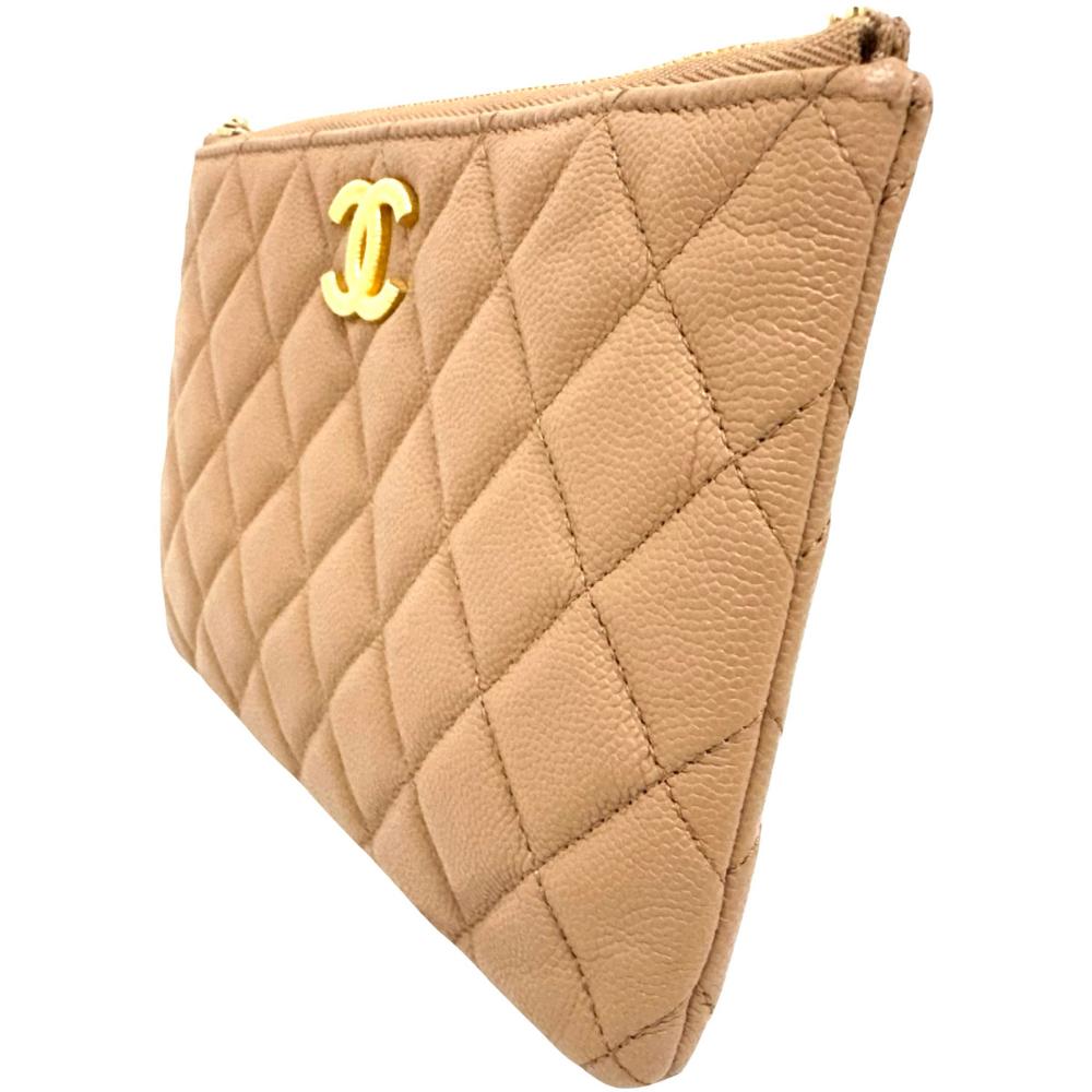 Chanel Mini Matelassé Caviar Clutch Bag