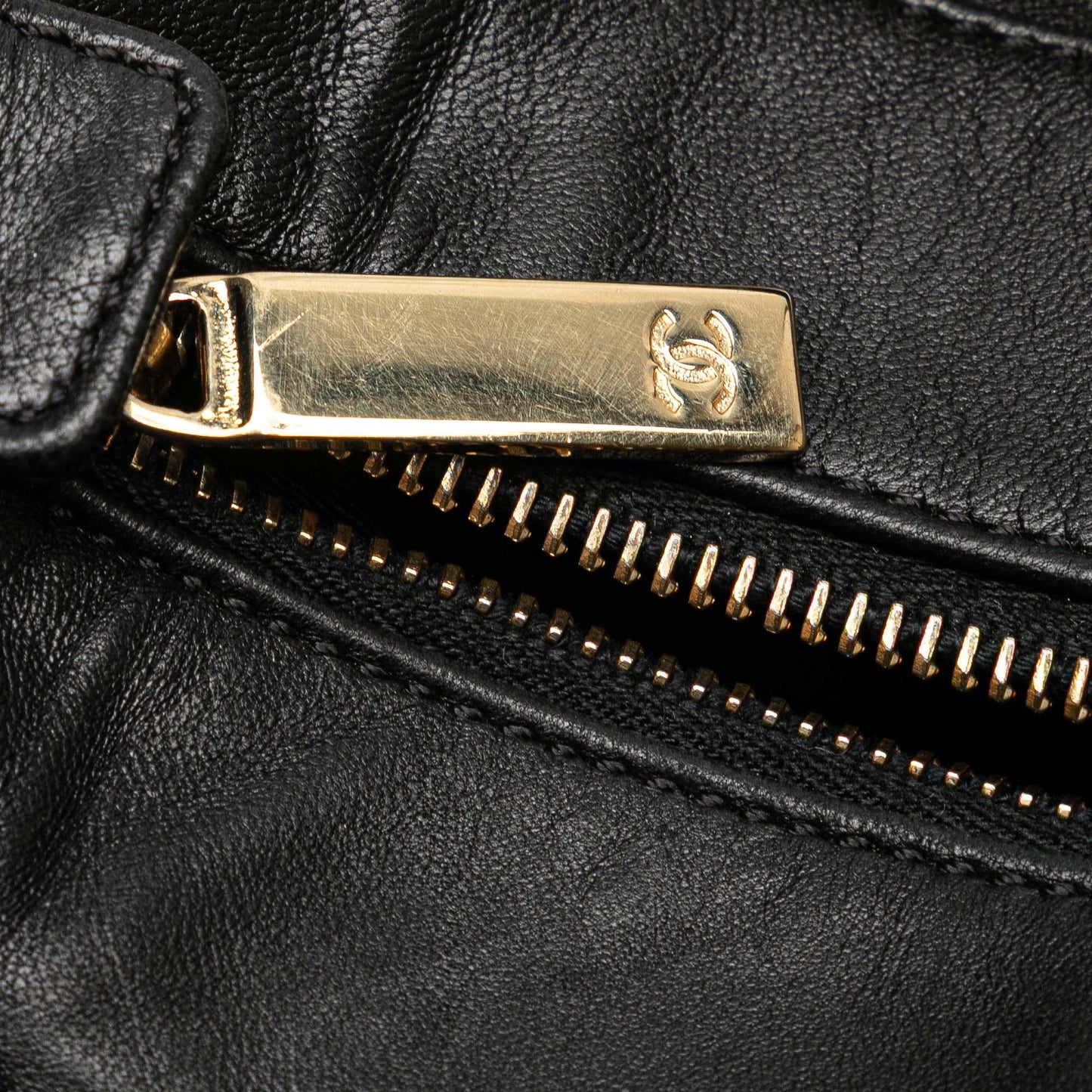 Black Chanel Medium Lambskin Chocolate Bar Shoulder Bag