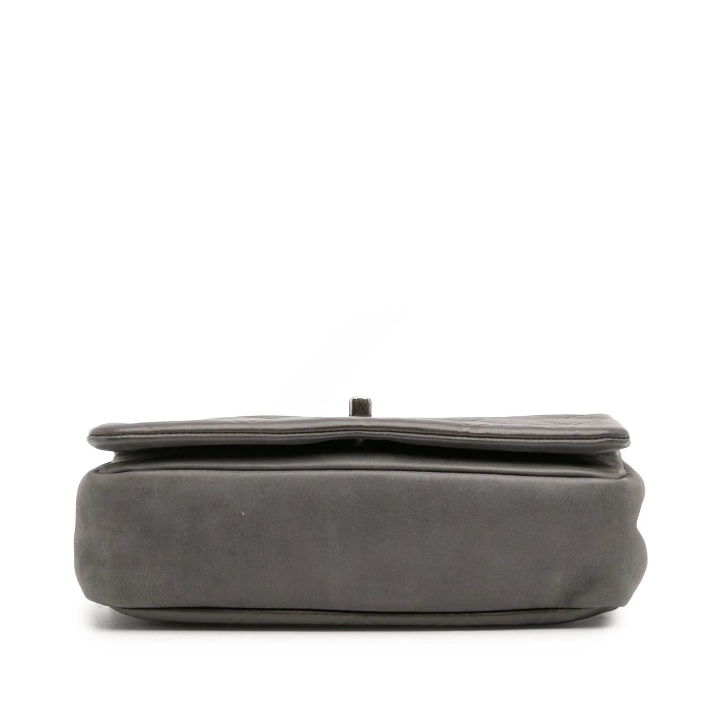 Gray Chanel Diamond Embossed Calfskin New Chic Flap Shoulder Bag