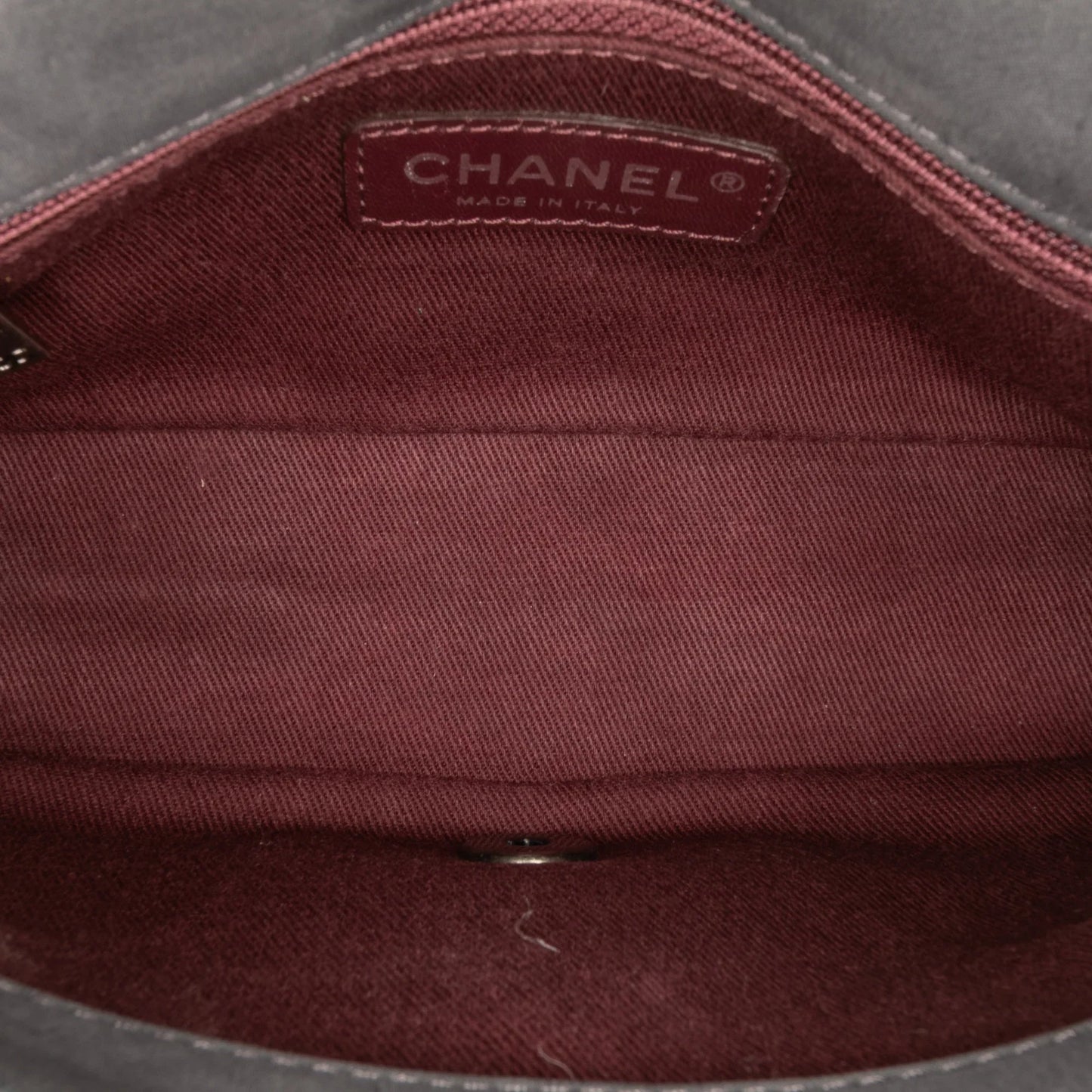 Gray Chanel Diamond Embossed Calfskin New Chic Flap Shoulder Bag