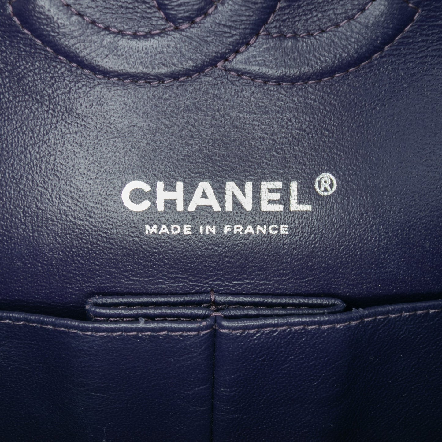 Blue Chanel Medium Classic Lambskin Double Flap Shoulder Bag