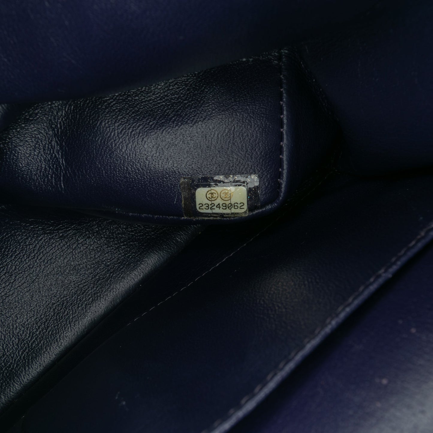 Blue Chanel Medium Classic Lambskin Double Flap Shoulder Bag