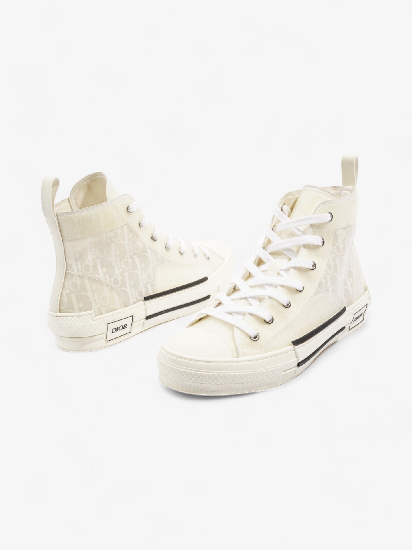 Christian Dior B23 High Top White Canvas EU 41 UK 7